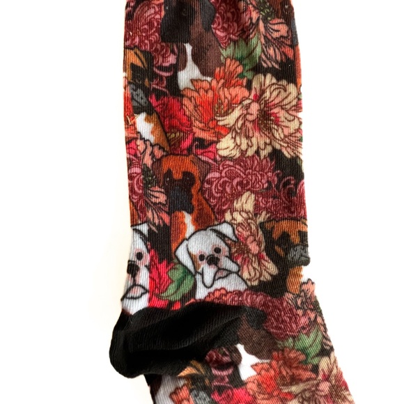"Because Boxer Dog" Society6 Artist Socks NWT - Picture 5 of 9
